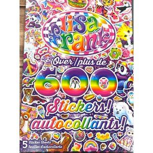 2019 Lisa Frank Over 600 Stickers Colorful Collectible Sticker Book